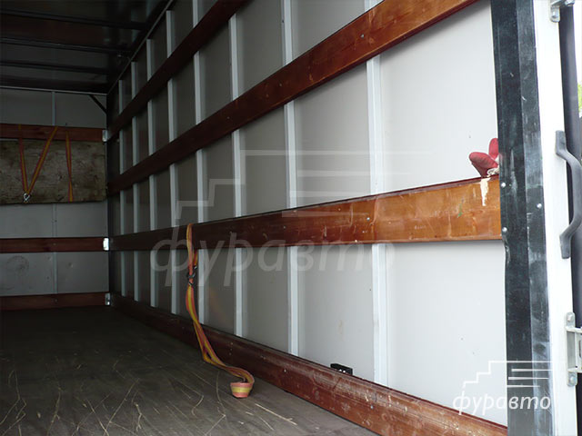 мебельный стальной фургон с такеллажными планками